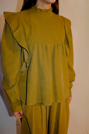 Camicia Velvet Ruffle